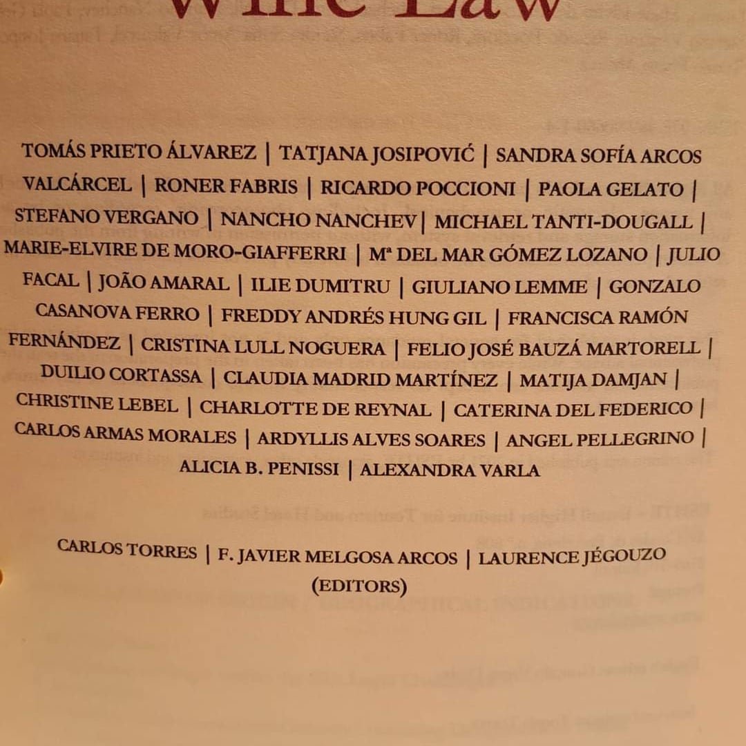 Wine Law — obra coletiva internacional
